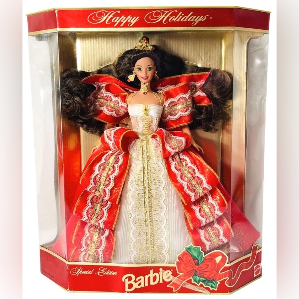 YEAR 1997 BARBIE SPECIAL EDITION HALLMARK 10TH ANNIVERSARY HAPPY HOLIDAYS